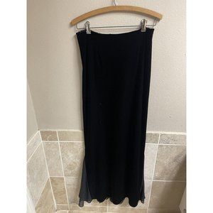 Cachet Velvet Maxi Skirt Size 6 Black